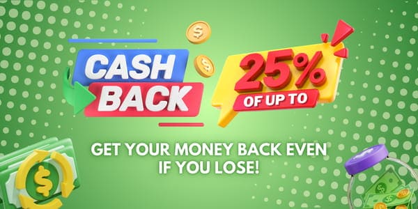 GGPoker cashback promotion with green and bronze reward visual