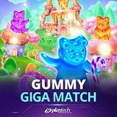 Gummy Giga Match candy cluster slot cover